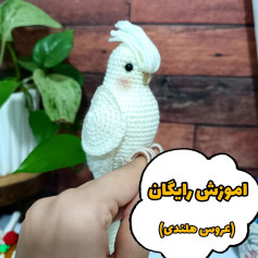 آموزش رایگان بافت طوطی با قلاب