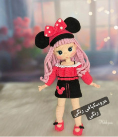 عروسک بافی رنگی رنگی