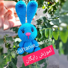 عروسک خرگوش قلاب بافی زیبا با الگوی رایگان