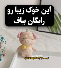 این الگوی بافتنی رایگان خوک زیبا را ببافید