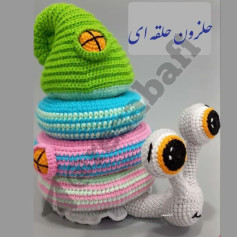الگوی بافت حلزون رنگارنگ و خلاقانه