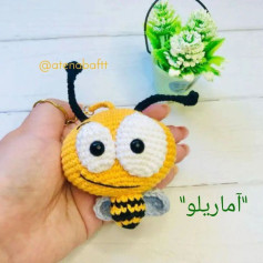الگوی بافت زنبور عروسکی زیبا برای مبتدیان