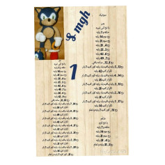 الگوی قلاب‌بافی عروسک سونیک با توضیحات کامل