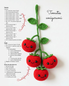 Amigurumi Tomato Crochet Pattern Chart