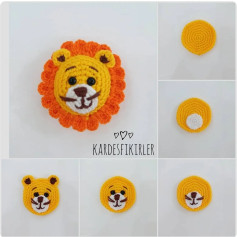 Aslan Yüzü Amigurumi İçin Adım Adım Tığ İşi Kılavuzu