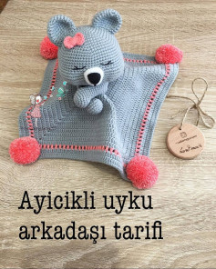 Ayıcık şeklinde örgü battaniye tarifi