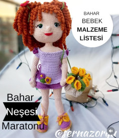 Bahar Bebek İçin Renkli Amigurumi Deseni ve Malzeme Listesi