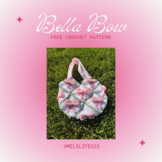 Bella Bow Crochet Bag: Free Pattern with Cute Pink Bows