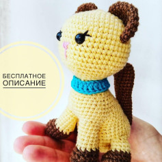 Бесплатное описание схемы вязания игрушки котенка крючком