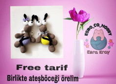 Birlikte amigurumi ateşböceği yapalım: Ücretsiz tarif