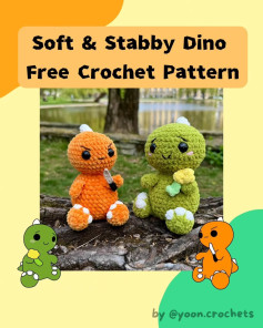 Charming Dinosaur Crochet Pattern for Adorable Amigurumi Creations