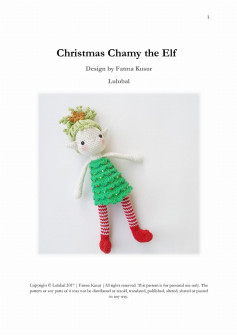 Christmas Elf Crochet Pattern with Festive Tree Dress
