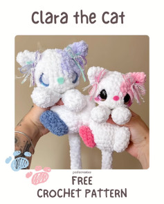 Clara the Cat: Free Crochet Pattern for Cute Plush Toys