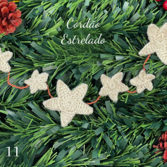 Cordão de Estrelas de Crochê: Um Toque Especial para o Natal