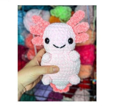 Crochet Pattern for Adorable Pink Axolotl Plushie