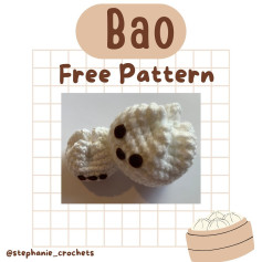 Crochet Your Own Bao Dumpling with This Free Pattern
