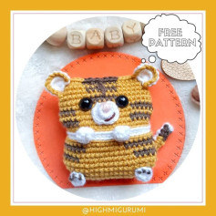 Cute Crochet Tiger Amigurumi Free Pattern for Babies