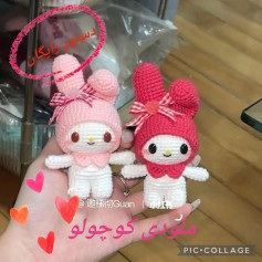 دستور بافتنی برای عروسک‌های خرگوشی بامزه