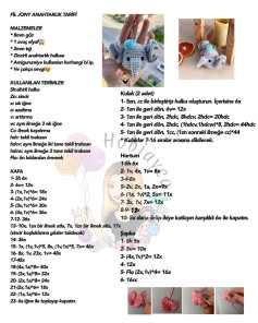 Fil Şeklinde Anahtarlık Yapımı İçin Amigurumi Móc Len Tarifi