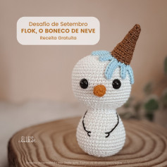 Flok, o Boneco de Neve: Desafio de Setembro com Receita Grátis
