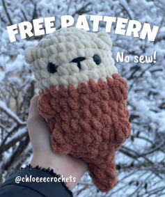 Free Crochet Pattern: Adorable No-Sew Bear Plushie