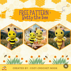 Free Crochet Pattern: Betty the Bee Amigurumi