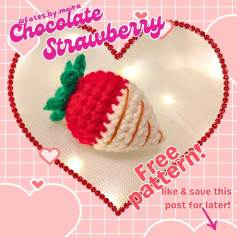 Free Crochet Pattern: Chocolate Strawberry Amigurumi Design