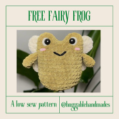 Free Crochet Pattern for a Fairy Frog Plush