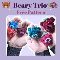Free Crochet Pattern for Adorable Beary Trio Amigurumi