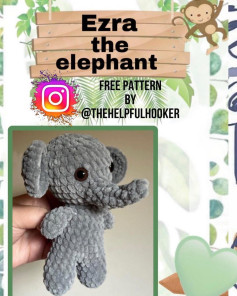 Free Crochet Pattern for Adorable Elephant Toy