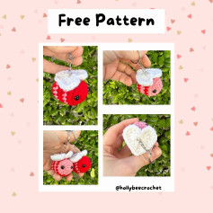Free Crochet Pattern for Cute Bee Keychains