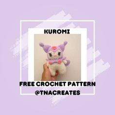 Free Crochet Pattern for Cute Kuromi Plush Toy