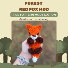 Free Crochet Pattern for Forest Red Fox Mod
