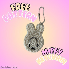 Free Crochet Pattern for Miffy Keychain