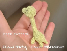Free Crochet Pattern for Mini Dinosaur Toy