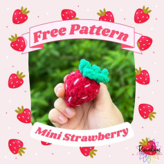 Free Crochet Pattern for Mini Strawberry Design