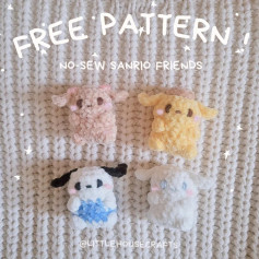 Free Crochet Pattern for No-Sew Sanrio Friends