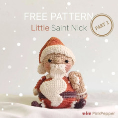 Free Crochet Pattern: Little Saint Nick Amigurumi Part I