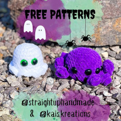 Free Crochet Patterns: Cute Ghost and Octopus Designs