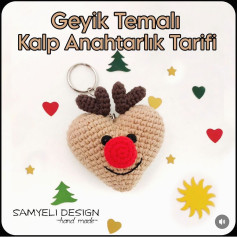 Geyik Temalı Kalp Anahtarlık Tarifi