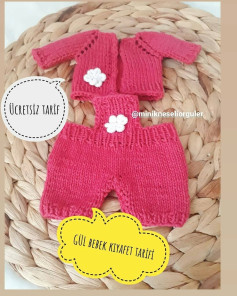 Gül Bebek Kıyafet Tarifi: Ücretsiz ve Kolay Örgü Modeli