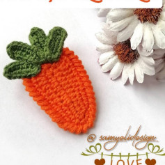 Havuç Şeklinde Tığ İşi Amigurumi Örgü Deseni