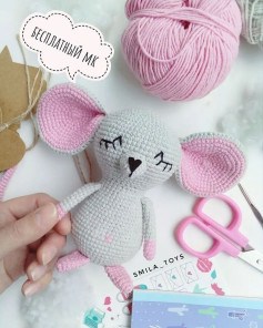 Изготовление вязаной игрушки мышки: бесплатный мастер-класс