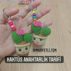 Kaktüs Anahtarlık Yapımı İçin Adım Adım Móc Len Kılavuzu