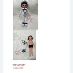 Kaptan Temalı Amigurumi Bebek Yapım Kılavuzu ve Malzeme Listesi