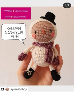 Kardan Adam Yuki Tarifi: Amigurumi Karakter Nasıl Yapılır?
