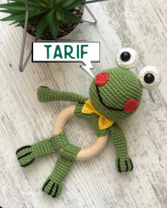 Küçük Kurbağa Amigurumi Çıngırak Tarifi ve Yapılışı