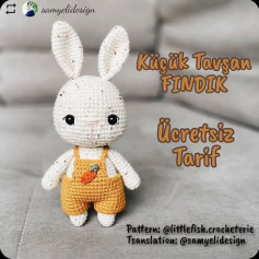 Küçük Tavşan FINDIK Amigurumi Tarifi: Ücretsiz ve Kolay Yapım