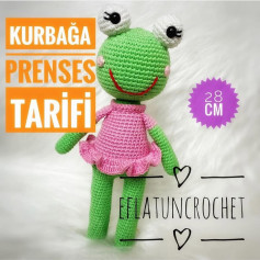 Kurbağa Prenses Amigurumi Yapım Kılavuzu: Sevimli ve Renkli Tasarım