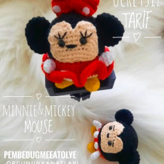 Minnie ve Mickey Mouse Amigurumi Ücretsiz Tarif